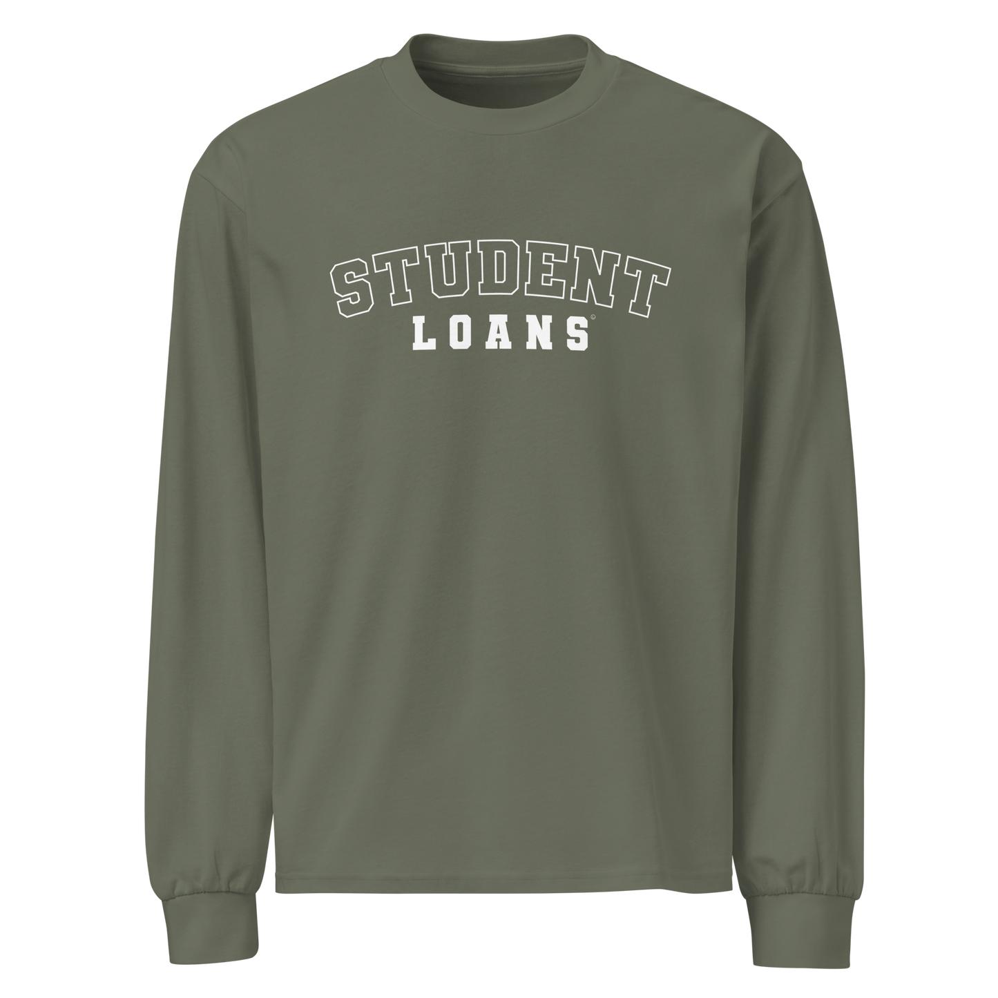 College Debt Mens Long Sleeve